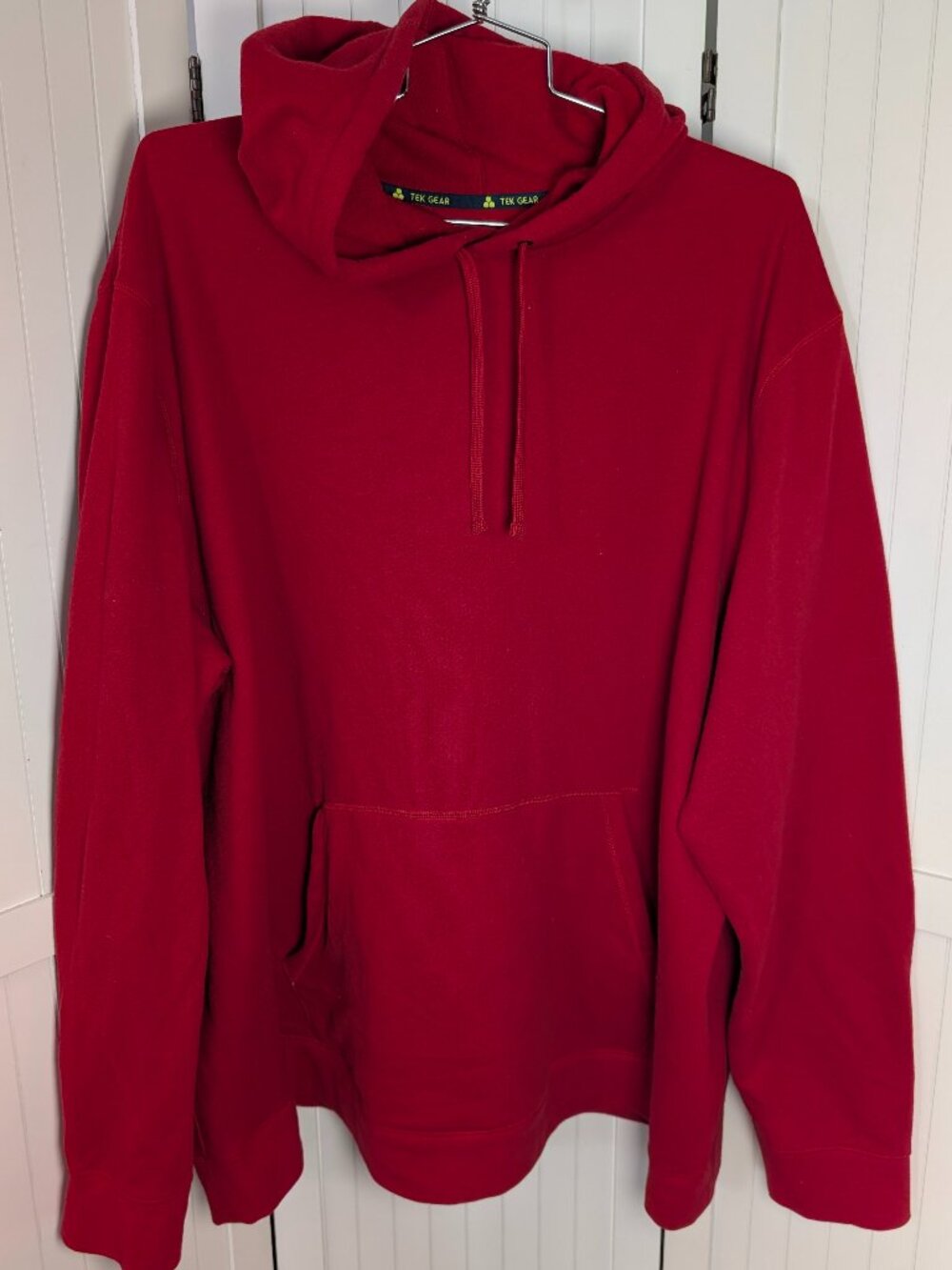 Tek Gear Ultrasoft Fleece Hoodie 4XB Red Pullover Big Tall Sweatshirt